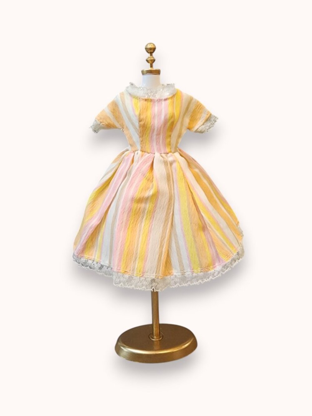 Vintage Barbie Clone Creamsicle Dress